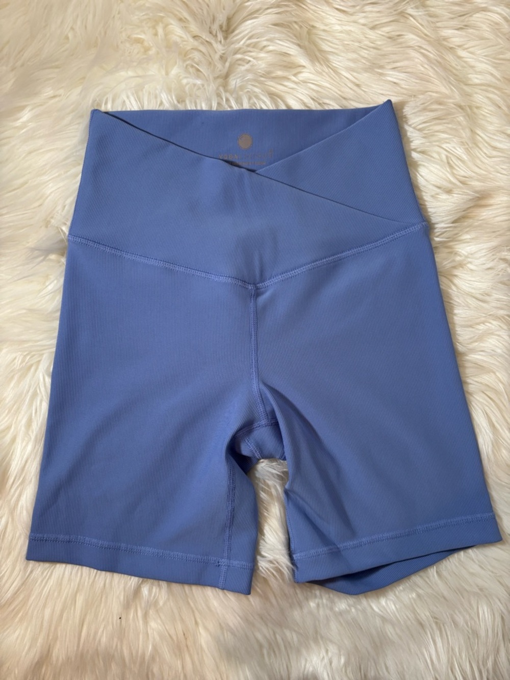 Yogalicious Periwinkle High-Waist Bike Shorts